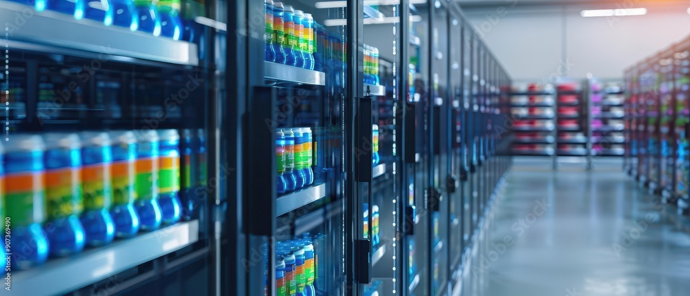 A digital inventory system tracking the location and status of frozen goods in a warehouse A digital inventory system tracking the location and status of frozen goods in a warehouse