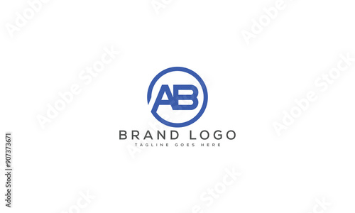 Free Download letter AB logo design vector template design for brand. - GFXLoad
