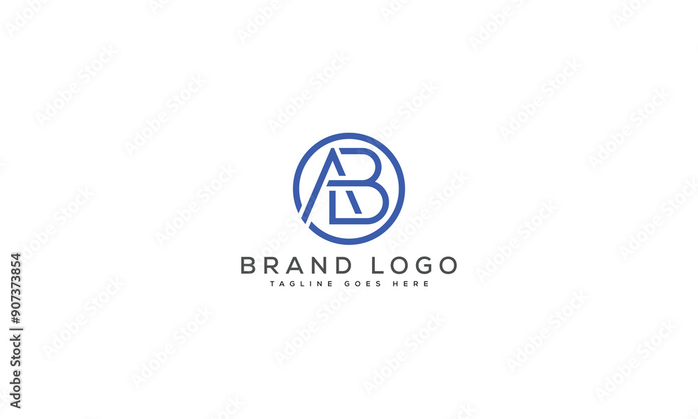 letter AB logo design vector template design for brand. letter AB logo design vector template design for brand.