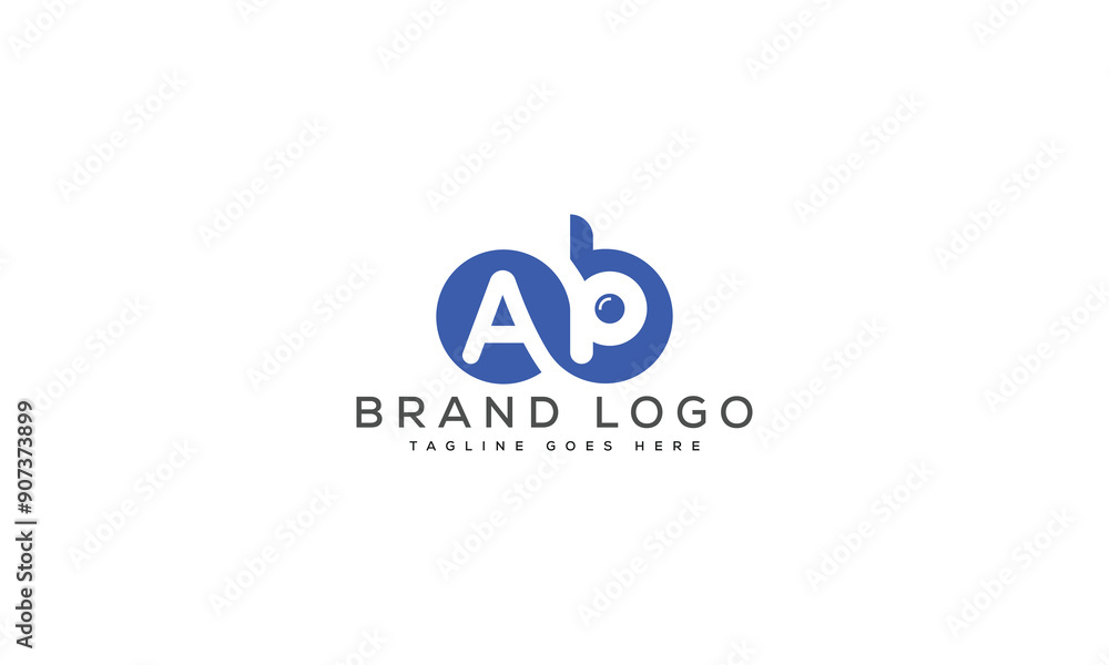 letter AB logo design vector template design for brand. letter AB logo design vector template design for brand.