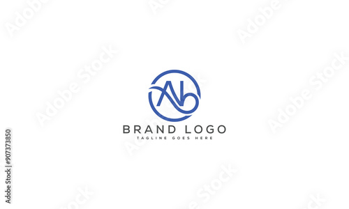 letter AB logo design vector template design for brand.