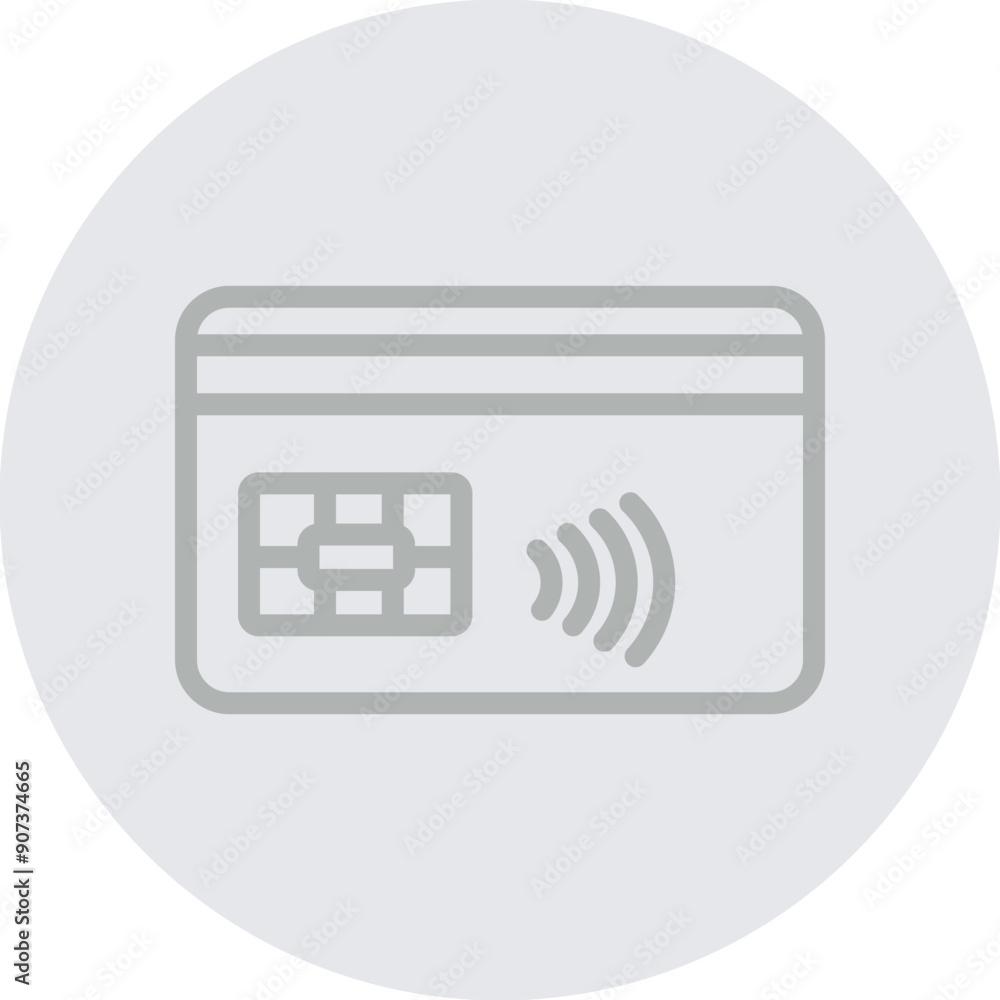 Credit Card Vector Line Grey Circle Grey Credit Card Vector Line Grey Circle Grey