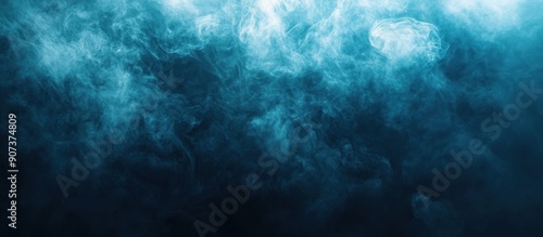 Abstract Blue Smoke Background