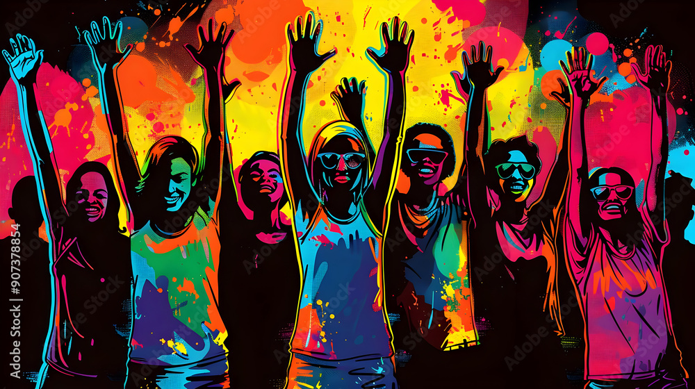 Colorful Party People Colorful Party People