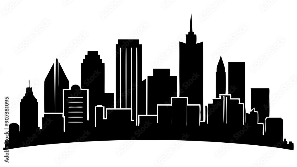 Best Generic Skyline Silhouette Illustrations for Urban-Themed Designs Best Generic Skyline Silhouette Illustrations for Urban-Themed Designs