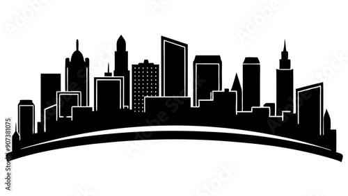 Best Generic Skyline Silhouette Illustrations for Urban-Themed Designs