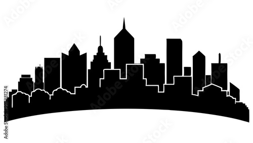 Best Generic Skyline Silhouette Illustrations for Urban-Themed Designs