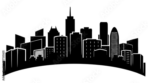 Best Generic Skyline Silhouette Illustrations for Urban-Themed Designs