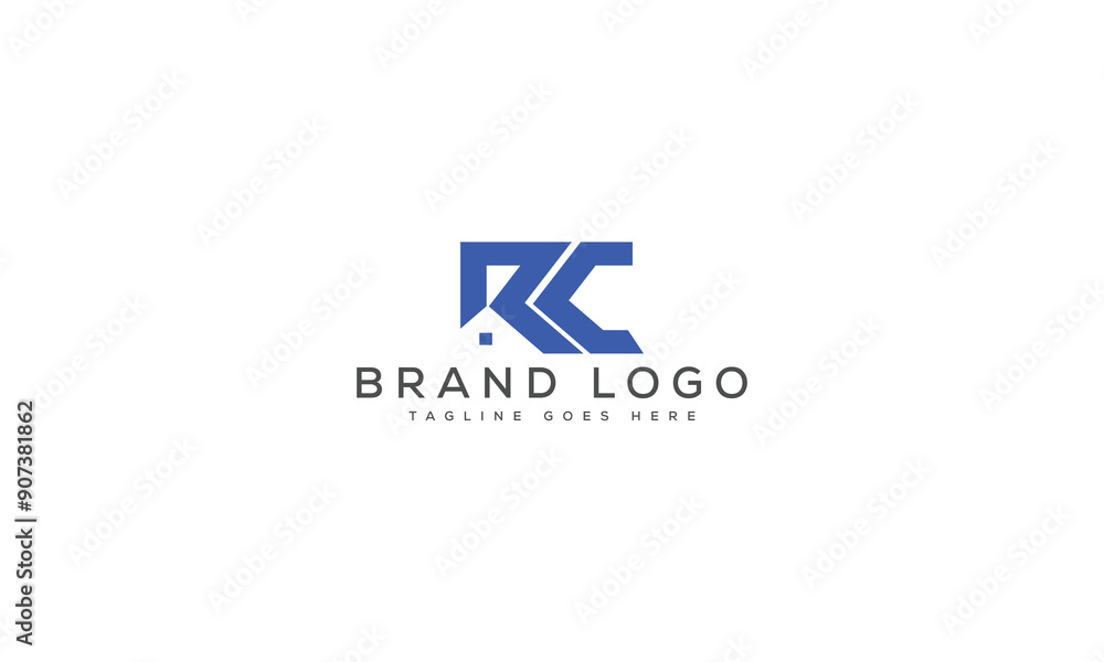 letter RC logo design vector template design for brand. letter RC logo design vector template design for brand.