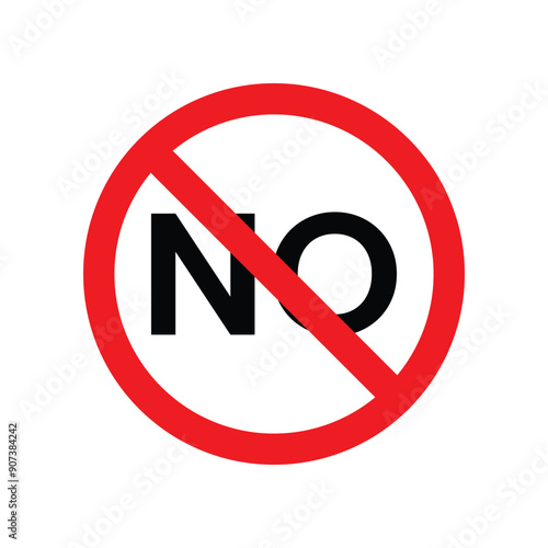 vector No Signs warning or stop symbol 
