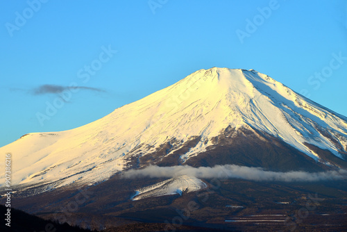 富士 富士山 山梨県山中湖付近の風景