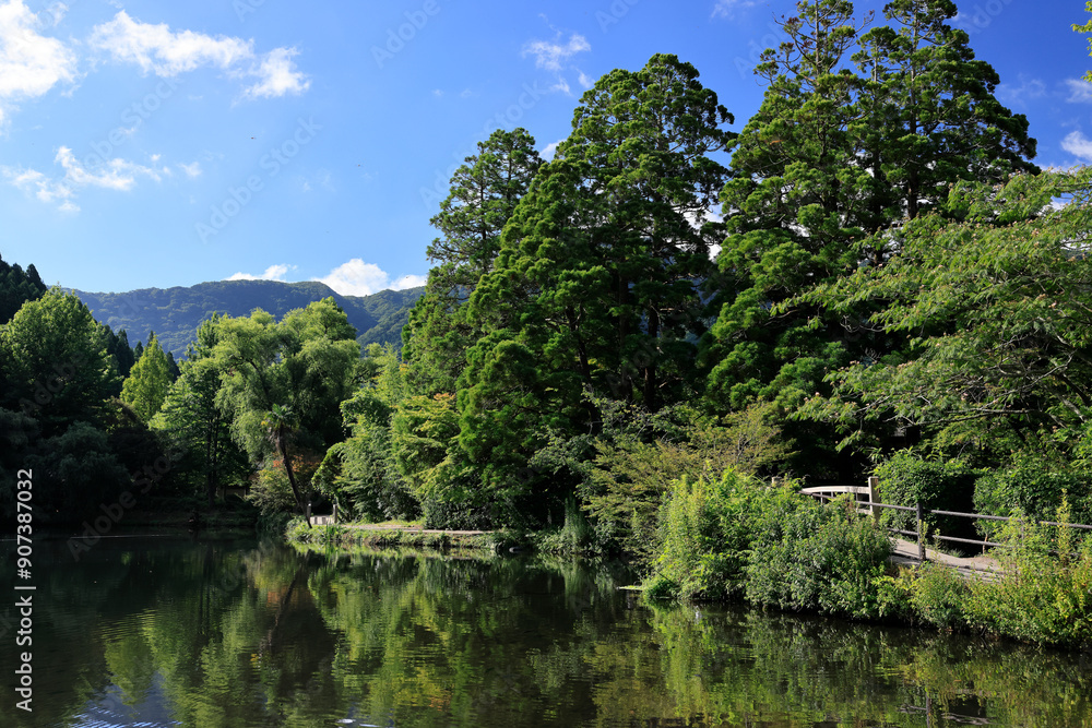 由布院 朝の金鱗湖 由布院 朝の金鱗湖