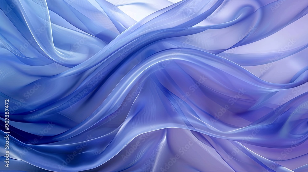 Elegant Gradient Frosted Glass Design with Flowing Indigo and Periwinkle Tones, Reflecting Modern Aesthetics and Artistic Flair Elegant Gradient Frosted Glass Design with Flowing Indigo and Periwinkle Tones, Reflecting Modern Aesthetics and Artistic Flair
