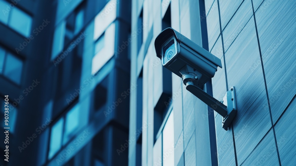 Security Camera on Building Security Camera on Building