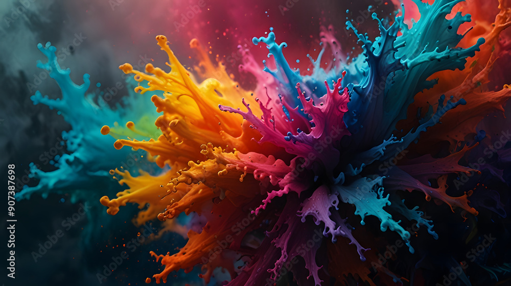 Dynamic and Vibrant Abstract Digital Art Dynamic and Vibrant Abstract Digital Art
