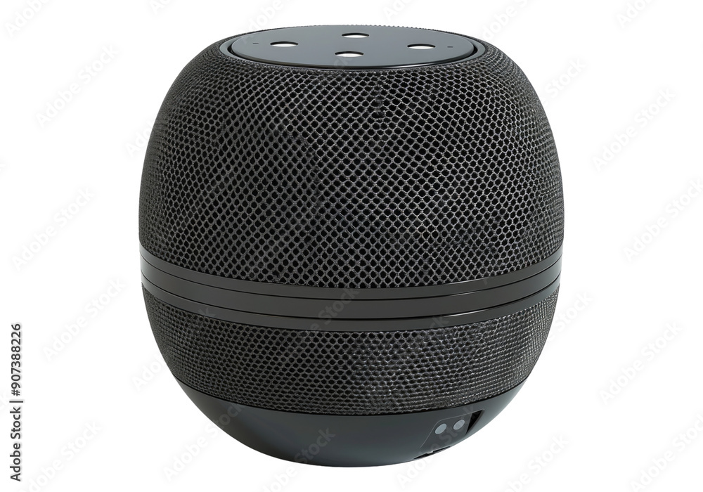 smart speaker isolated on transparent background. smart speaker isolated on transparent background.