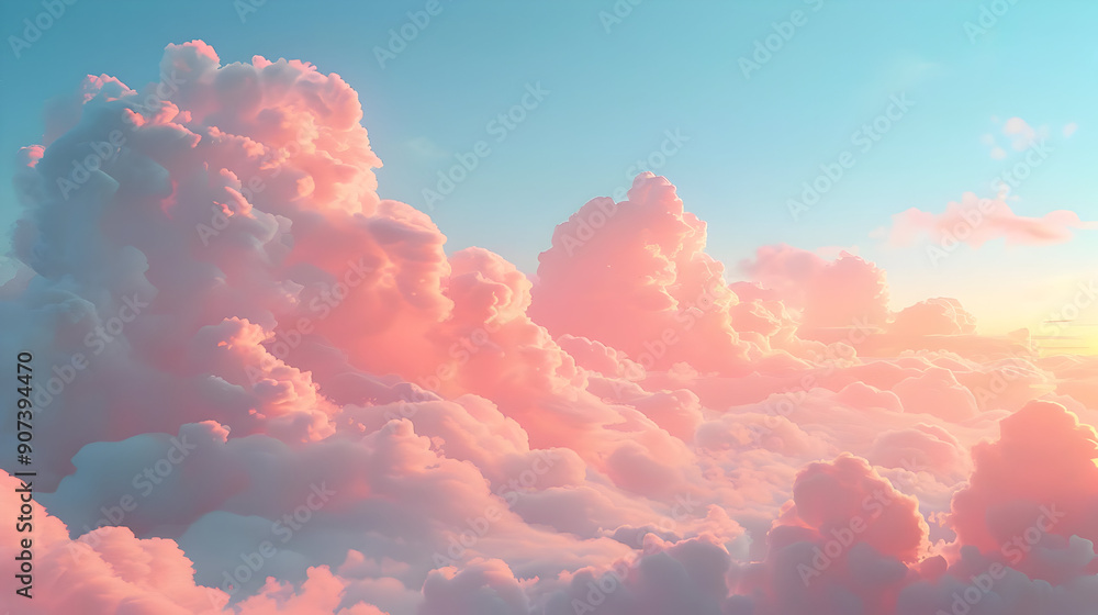 Pink Clouds in a Blue Sky Pink Clouds in a Blue Sky