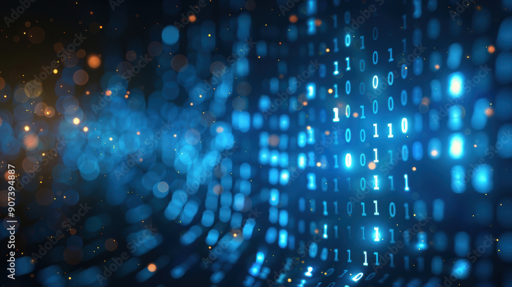 Technology Concept Data Stream Technology Concept Data Stream