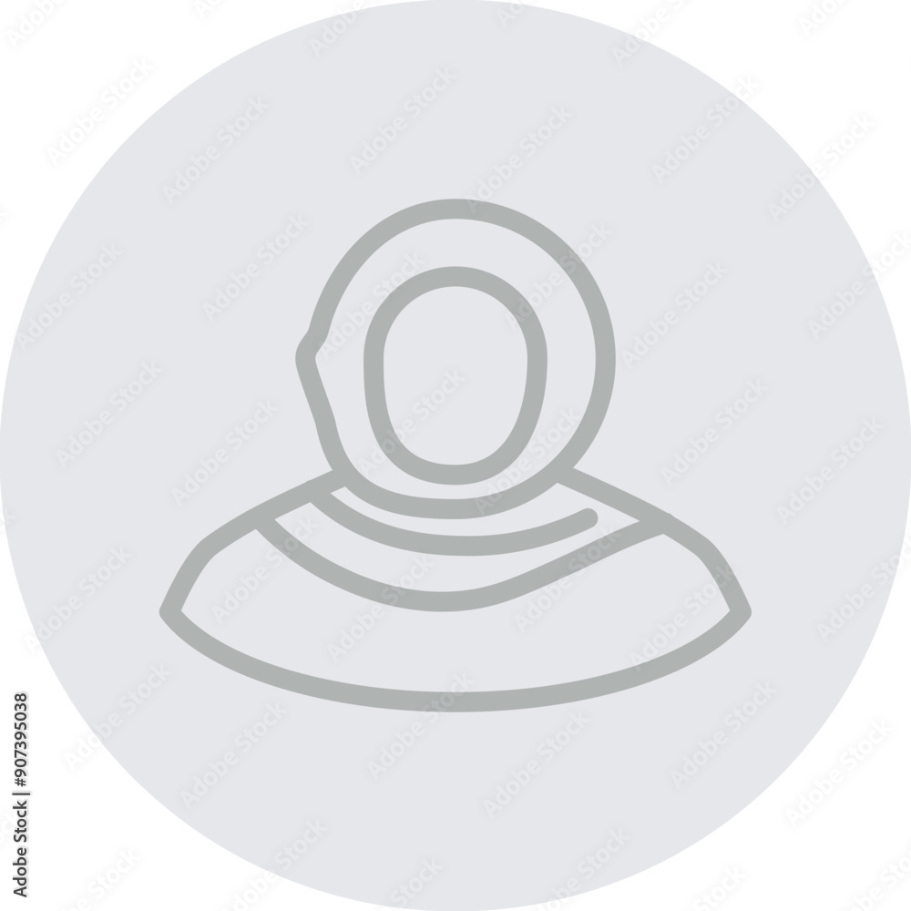 traditional arabic dress woman Vector Line Grey Circle Grey traditional arabic dress woman Vector Line Grey Circle Grey