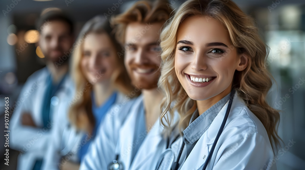 Smiling Doctors in a Hospital Smiling Doctors in a Hospital