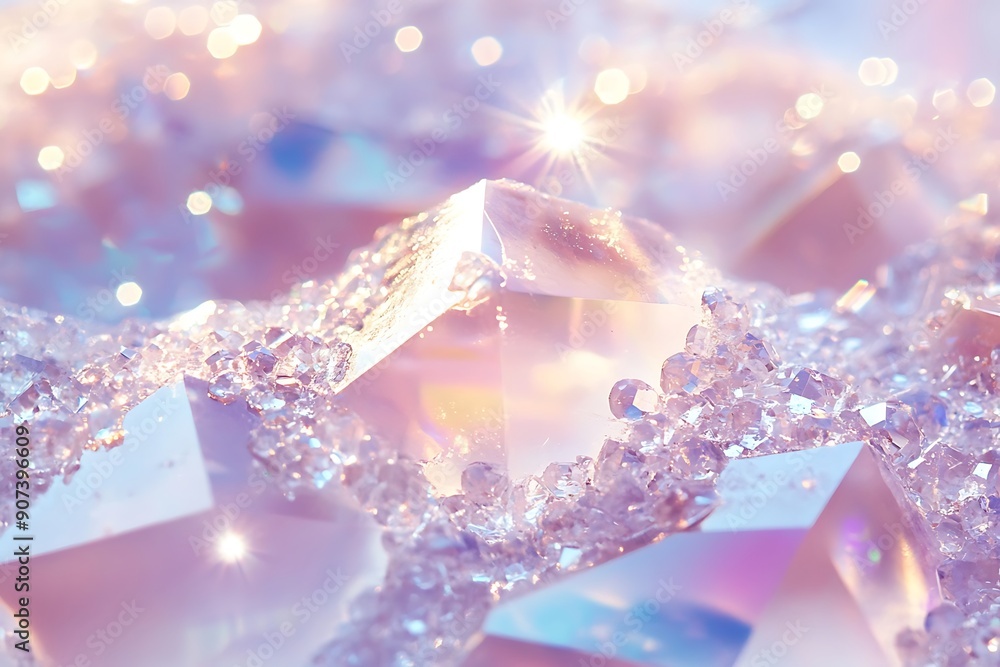 Glittering gems in pastel color Background Glittering gems in pastel color Background