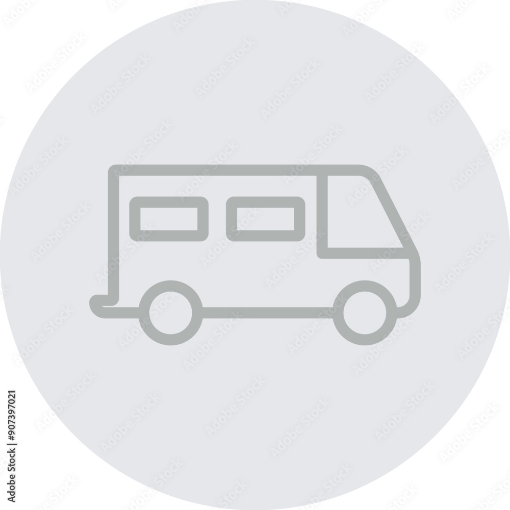 Ambulance Vector Line Grey Circle Grey Ambulance Vector Line Grey Circle Grey