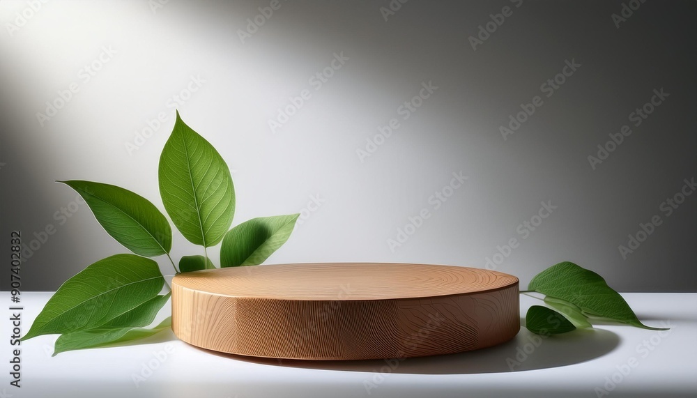Organic Elegance: Wooden Stand for Cosmetic Display Organic Elegance: Wooden Stand for Cosmetic Display