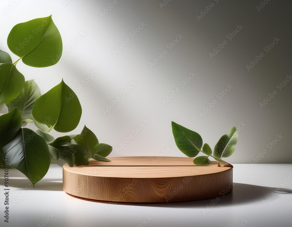 Eco-Friendly Presentation: Round Wooden Stand Eco-Friendly Presentation: Round Wooden Stand