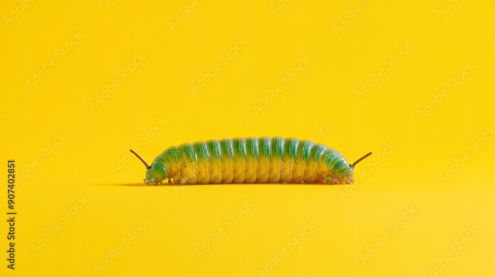 A whole biriba on a plain yellow background, with room for text. A whole biriba on a plain yellow background, with room for text.