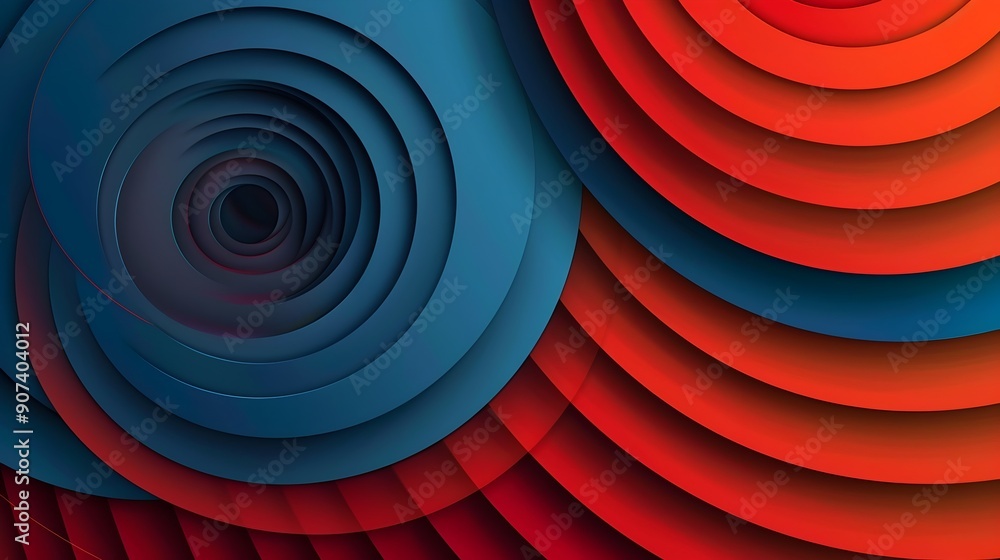 Layered Concentric Circles with Shadow - Focused Sports Background Graphic Design Layered Concentric Circles with Shadow - Focused Sports Background Graphic Design