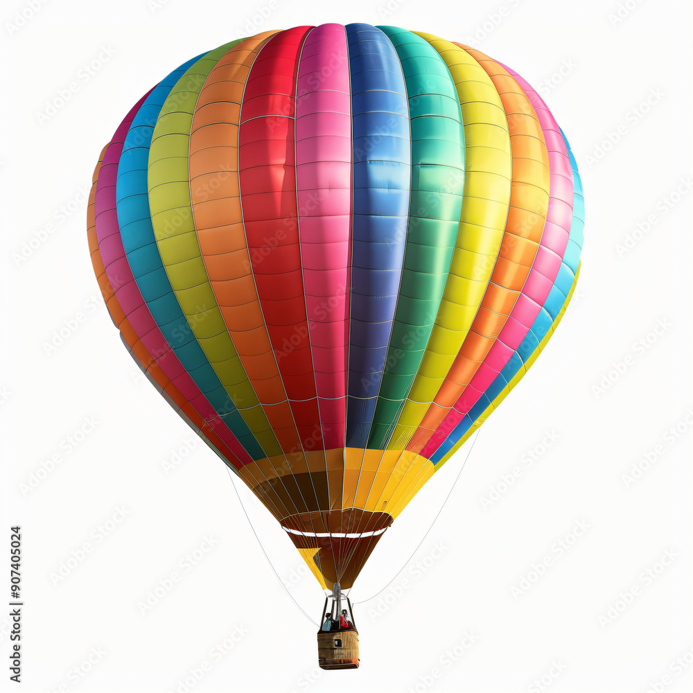 Obraz premium A colorful hot air balloon, transparent background