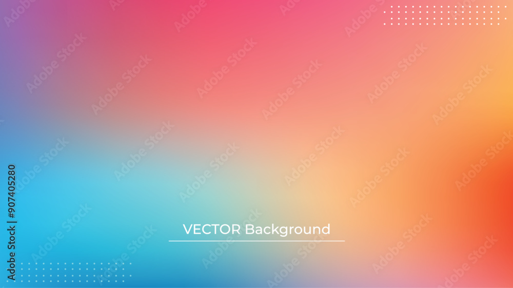 Abstract blurred gradient mesh background in bright rainbow colors. Colorful smooth banner template. Easy editable soft colored vector illustration in EPS10 without transparency. Abstract blurred gradient mesh background in bright rainbow colors. Colorful smooth banner template. Easy editable soft colored vector illustration in EPS10 without transparency.