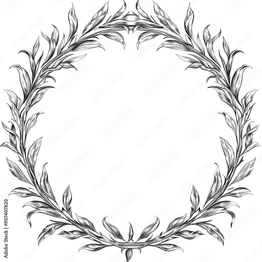 Beautiful Botanical Flower Wreath with Intricate Details and Elegant Design for Nature and Floral Art Lovers Beautiful Botanical Flower Wreath with Intricate Details and Elegant Design for Nature and Floral Art Lovers