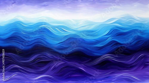 Captivating Abstract Seascape with Purple and Blue Gradient