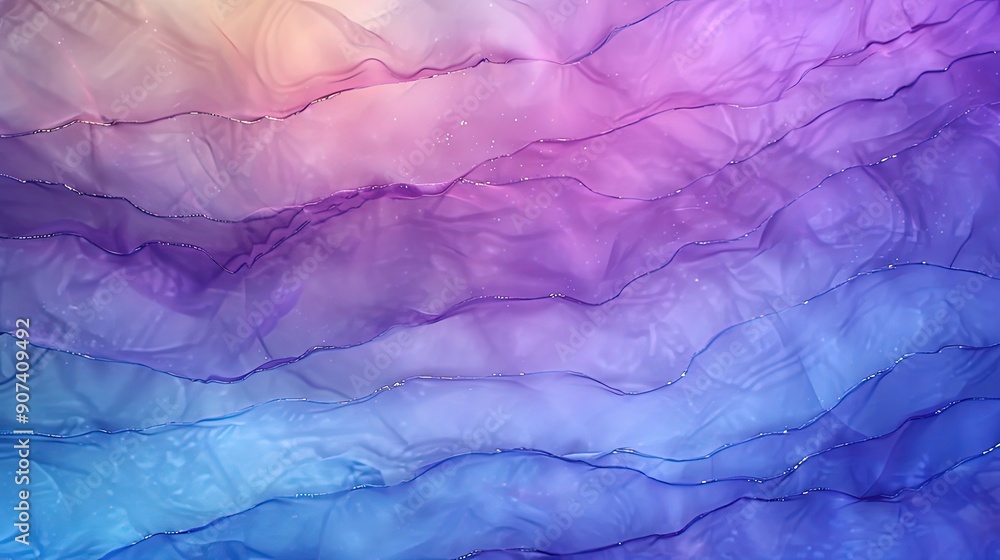 Abstract Painting Featuring Blues, Purples, and Whites Abstract Painting Featuring Blues, Purples, and Whites