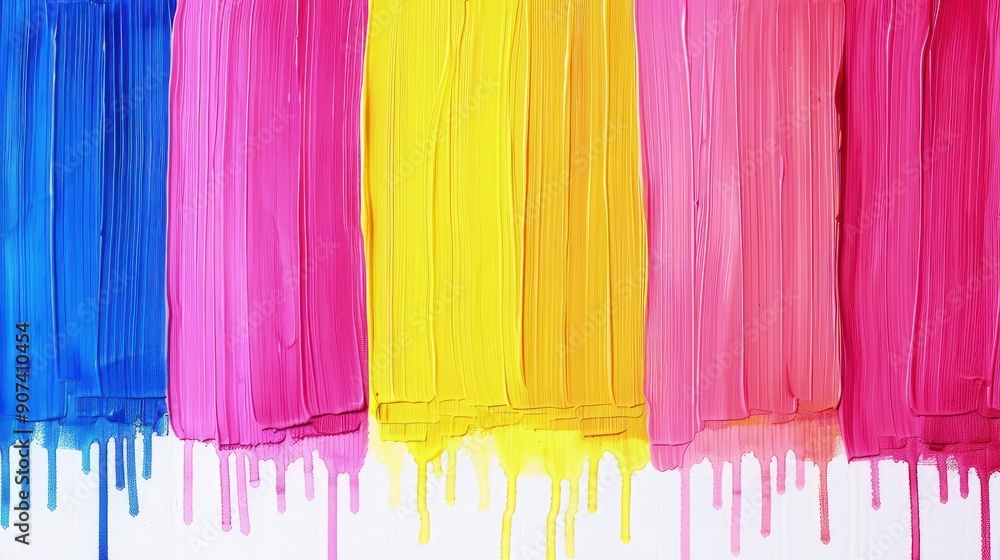 Fototapeta premium Abstract Grid Pattern Artwork with Vibrant Colors