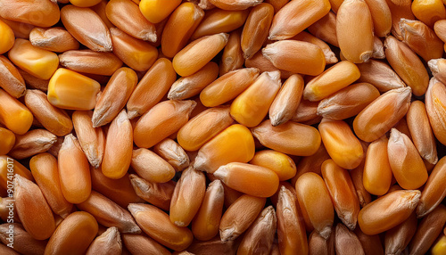 Wallpaper Mural Background texture of corn grains; oat, top view, close up and macro shot for backgrounds Torontodigital.ca