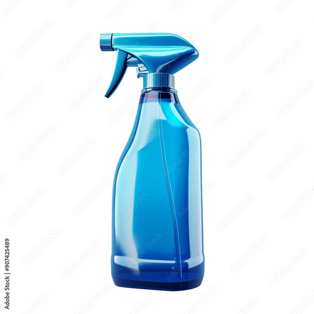 Cleaning Spray Bottle 3d icon, on isolated transparent background Cleaning Spray Bottle 3d icon, on isolated transparent background