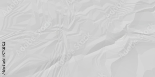 White crumpled paper texture . White wrinkled paper texture. White paper texture . White crumpled and top view textures can be used for background of text or any contents .
