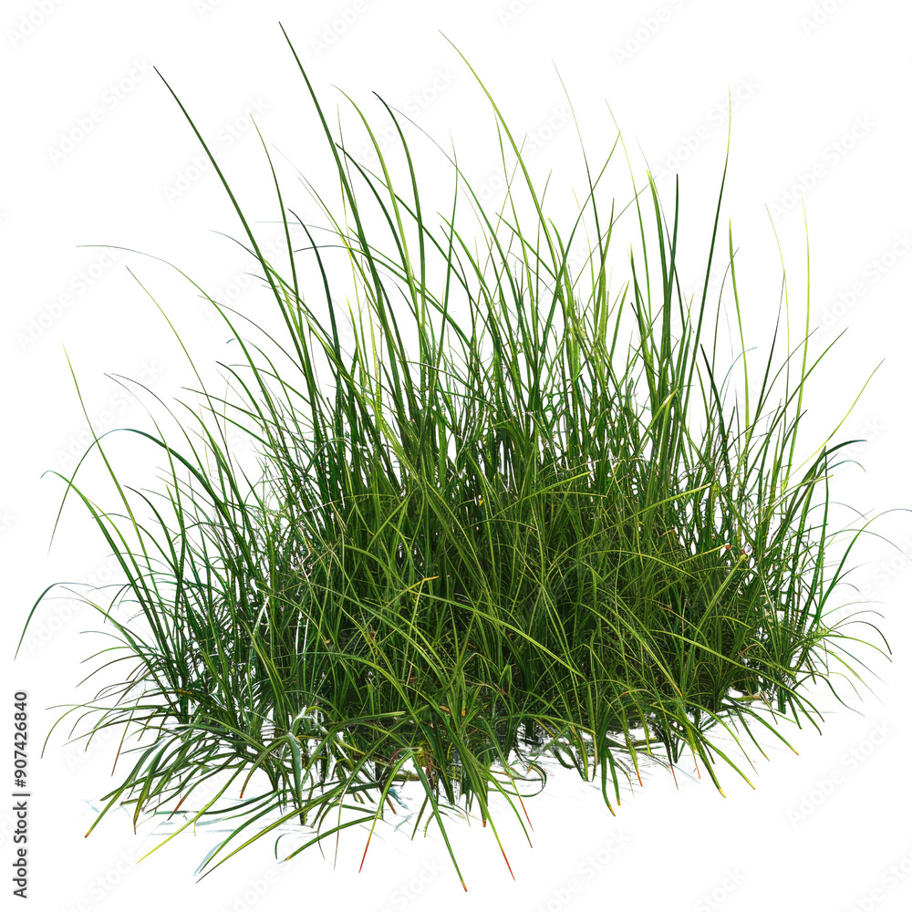 Lush Green Grass Cluster Isolated on White Background for Landscaping and Nature Projects Lush Green Grass Cluster Isolated on White Background for Landscaping and Nature Projects