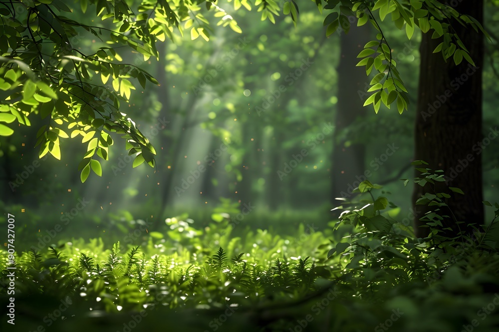 Fototapeta premium Sunlight Through the Trees