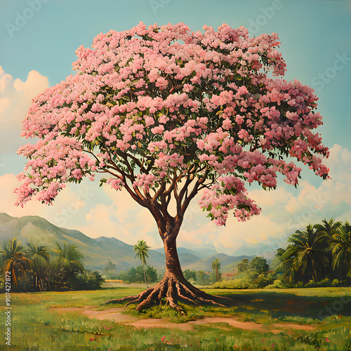 Showcase the Exotic Silk Floss Tree photo