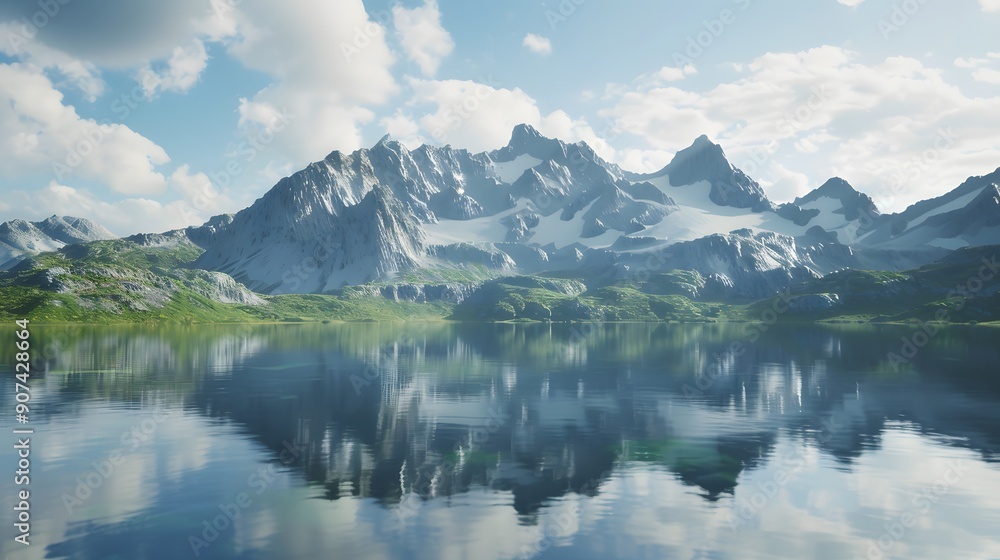 Majestic Mountain Reflection Majestic Mountain Reflection