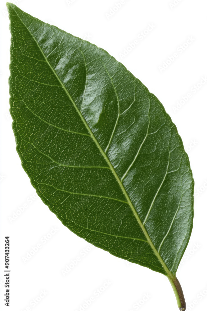 green leaf isolated on white green leaf isolated on white