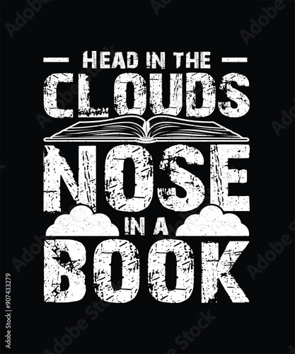 Book T-shirt Design, Book Typography Shirt