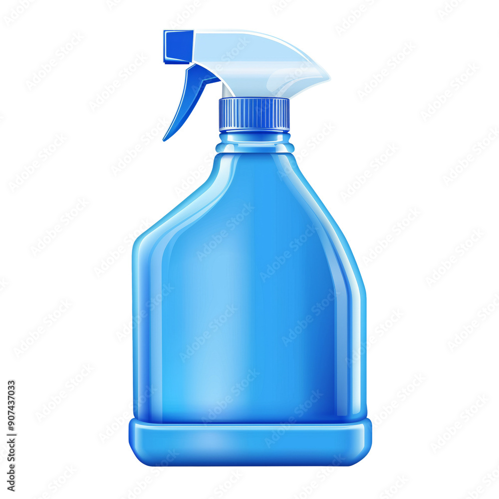 3d Toilet cleaner bottle, on isolated transparent background 3d Toilet cleaner bottle, on isolated transparent background