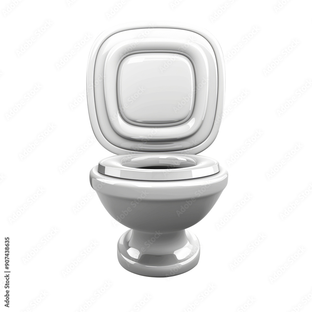 3D icon - toilet seat icon, on isolated transparent background 3D icon - toilet seat icon, on isolated transparent background