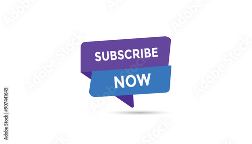 Subscribe now button web banner templates. Vector Illustration 