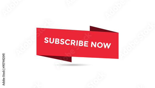 Subscribe now button web banner templates. Vector Illustration 