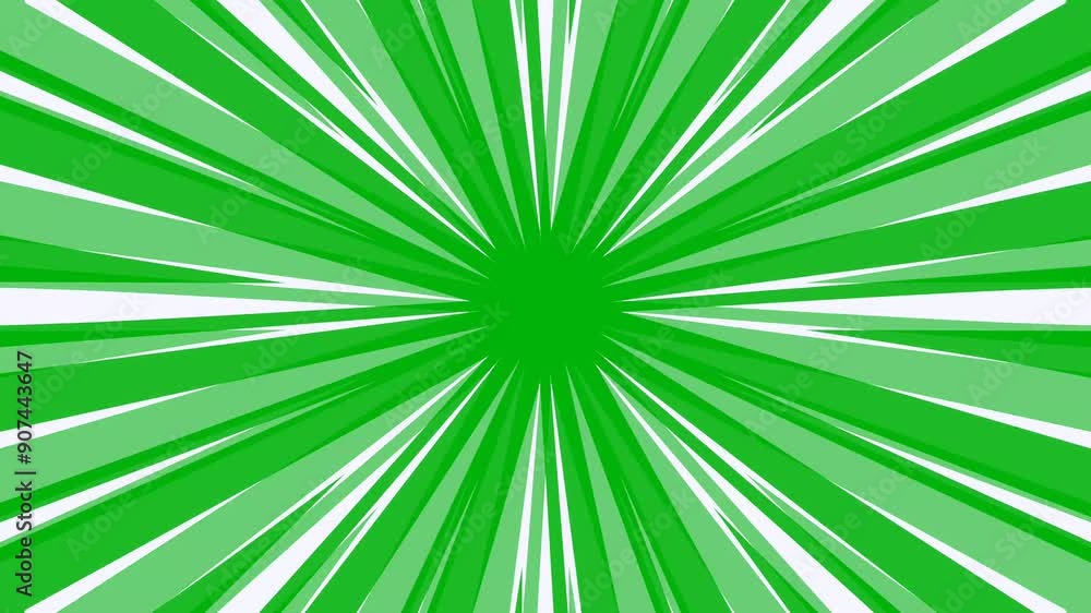 Animation of white radiation rays on a green screen, 4k Animation of white radiation rays on a green screen, 4k